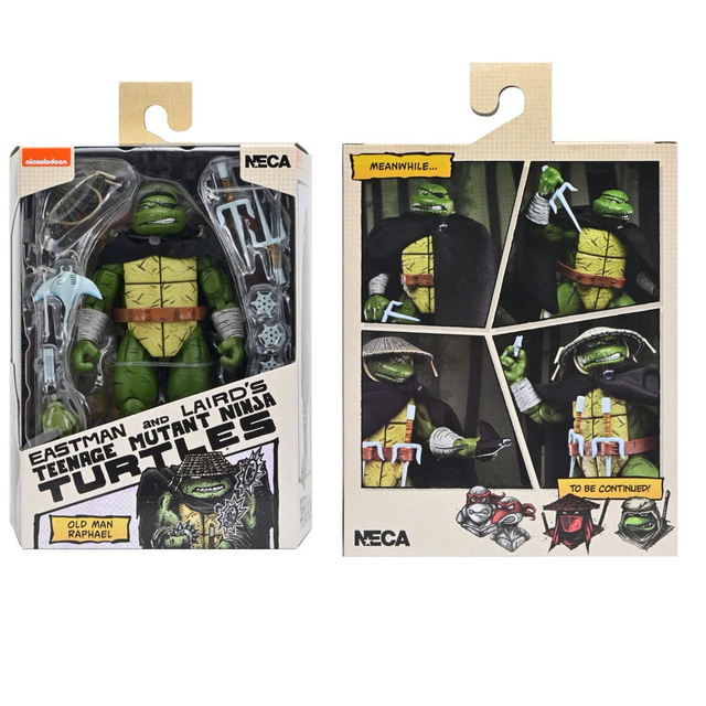 NECA Teenage Mutant Ninja Turtles Old Man Raphael (Mirage Comics) Action Figure 18cm