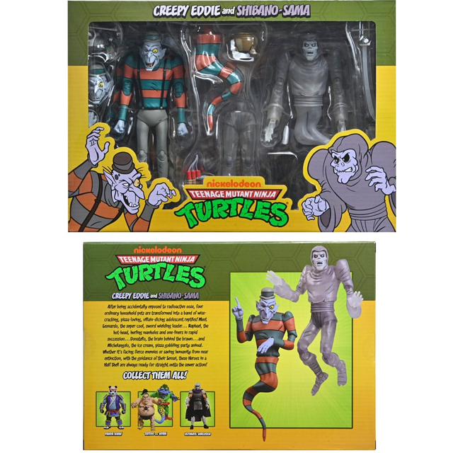 Teenage Mutant Ninja Turtles: Saturday Morning Adventures Action Figure 2-Pack Creepy Eddie & Shibano-Sama 17cm