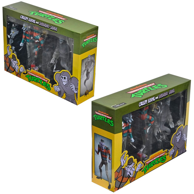 Teenage Mutant Ninja Turtles: Saturday Morning Adventures Action Figure 2-Pack Creepy Eddie & Shibano-Sama 17cm
