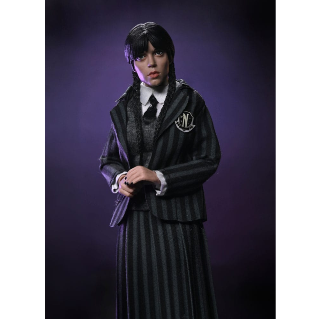Wednesday Addams (Nevermore Uniform) and Enid 20cm