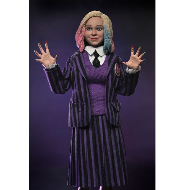 Wednesday Addams (Nevermore Uniform) and Enid 20cm