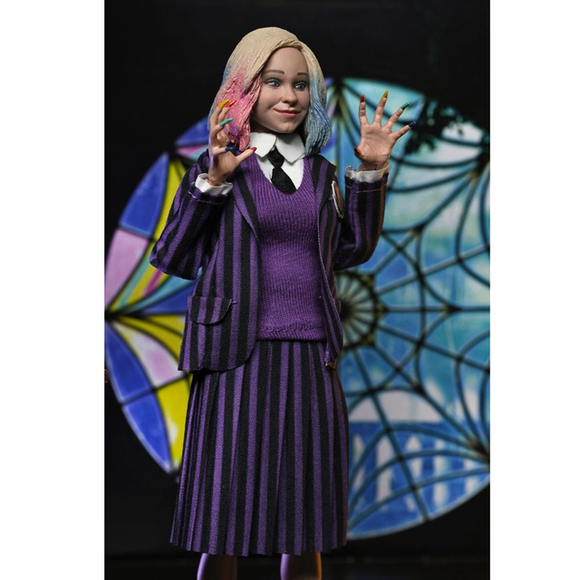 Wednesday Addams (Nevermore Uniform) and Enid 20cm