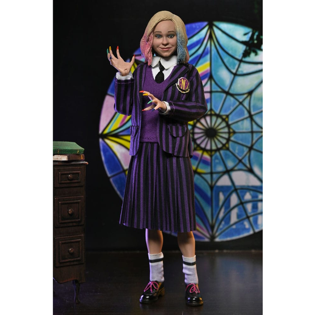 Wednesday Addams (Nevermore Uniform) and Enid 20cm