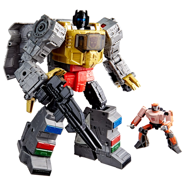 Transformers: The Movie Studio Series 86 Leader Class Dinobot Grimlock and Autobot Wheelie 21,5cm