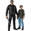 Medicom MAFEX Terminator 2 T-800 & John Connor Action Figure Set 16cm