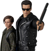 MAFEX Terminator 2  T-800 & John Connor Action Figure Set 16cm