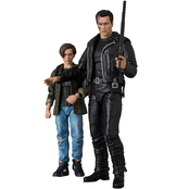 MAFEX Terminator 2  T-800 & John Connor Action Figure Set 16cm