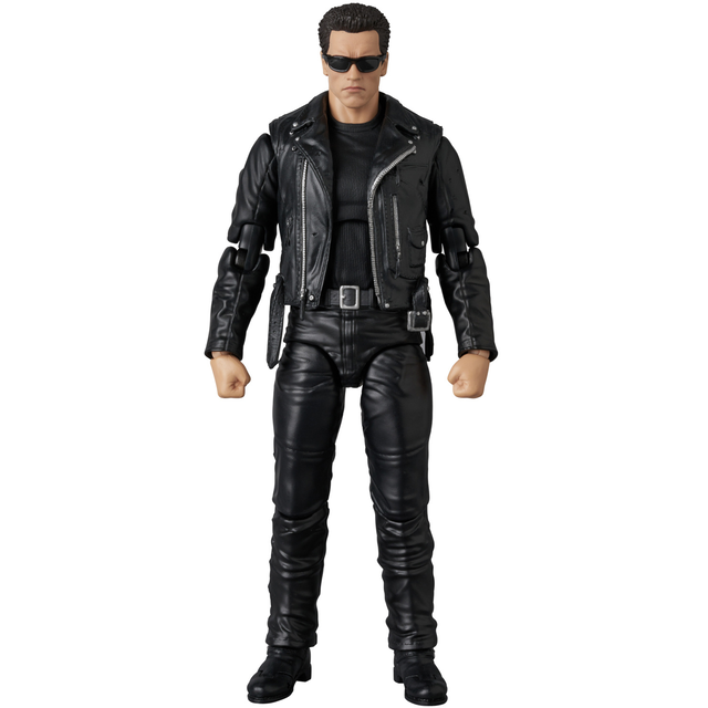 MAFEX Terminator 2  T-800 & John Connor Action Figure Set 16cm