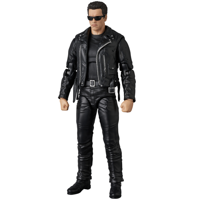 MAFEX Terminator 2  T-800 & John Connor Action Figure Set 16cm