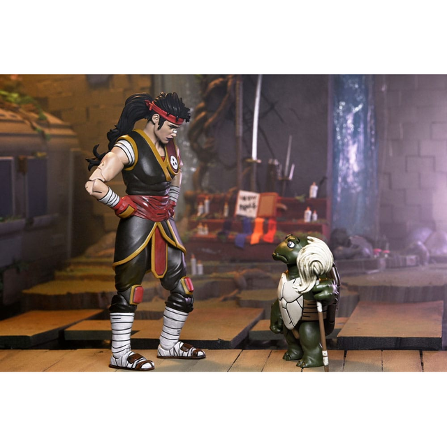 Teenage Mutant Ninja Turtles (The Last Ronin) Casey Marie with Baby Odyn & Uno 17cm