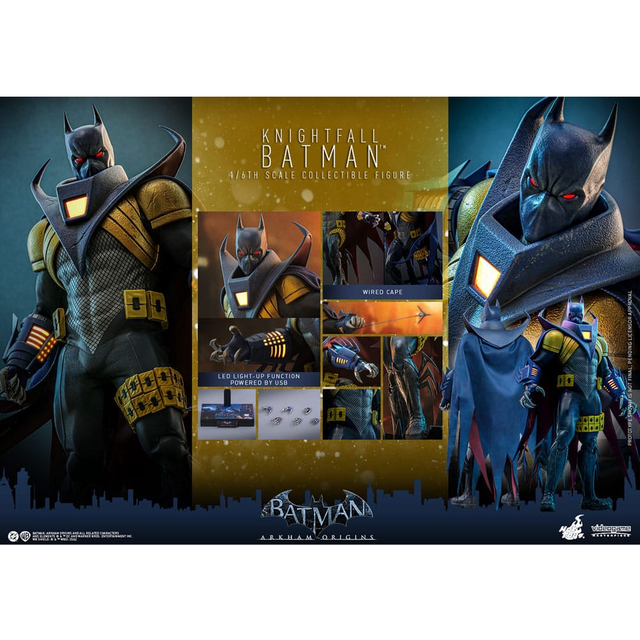 Batman: Arkham Origins Videogame Masterpiece Action Figure 1/6 Knightfall Batman 32cm