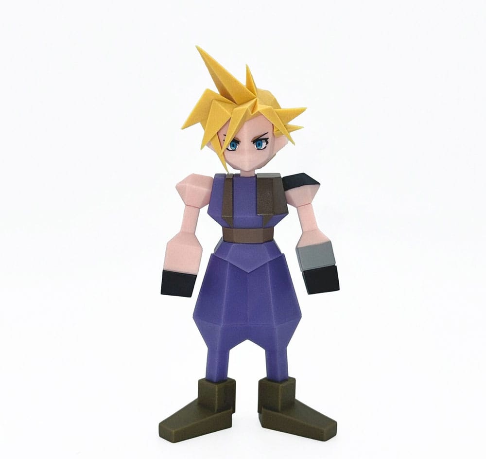 Square Enix Final Fantasy VII Polygon Cloud Strife afbeelding