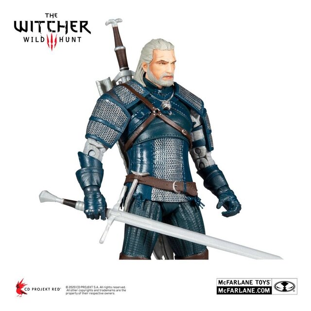 The Witcher 3: Wild Hunt Action Figure Geralt of Rivia (Viper Armor: Teal Dye) 18cm