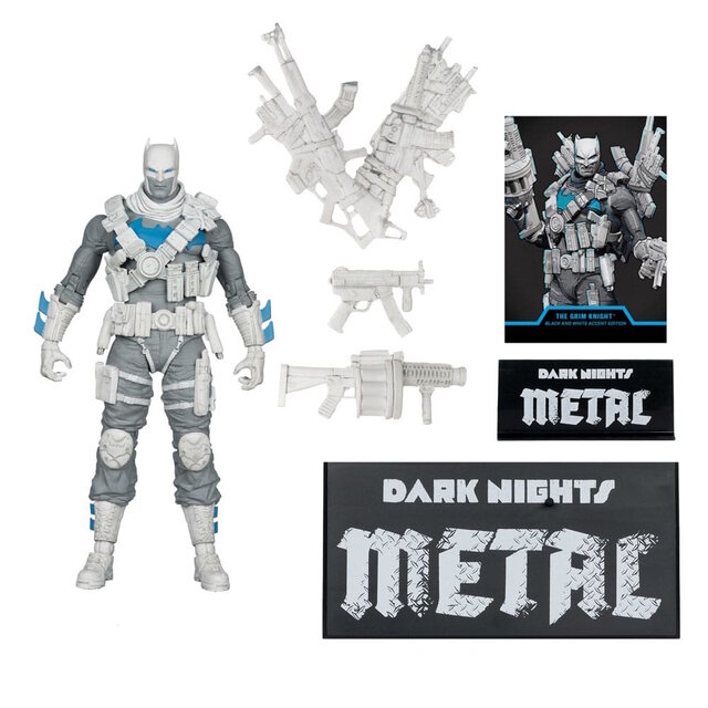 DC Multiverse The Grim Knight (Dark Nights Metal) (Black & White Accent Edition) (Gold Label) 18cm