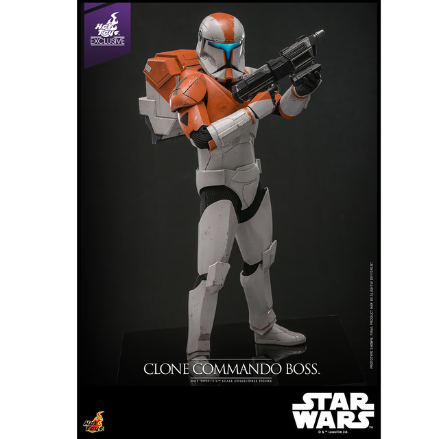 Star Wars: The Clone Wars Action Figure 1/6 Clone Commando Boss Hot Toys Exclusive 30cm