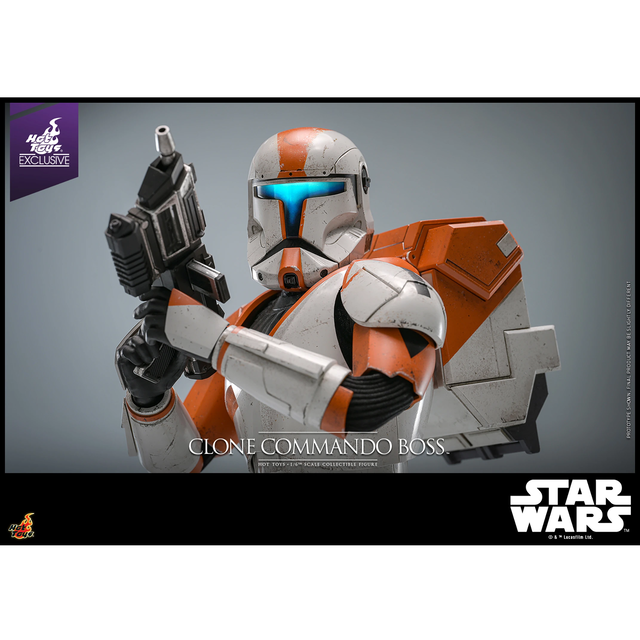 Star Wars: The Clone Wars Action Figure 1/6 Clone Commando Boss Hot Toys Exclusive 30cm