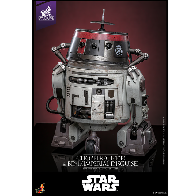 Star Wars Chopper (C1-10P) & BD-1 (Imperial Disguise) Hot Toys Exclusive