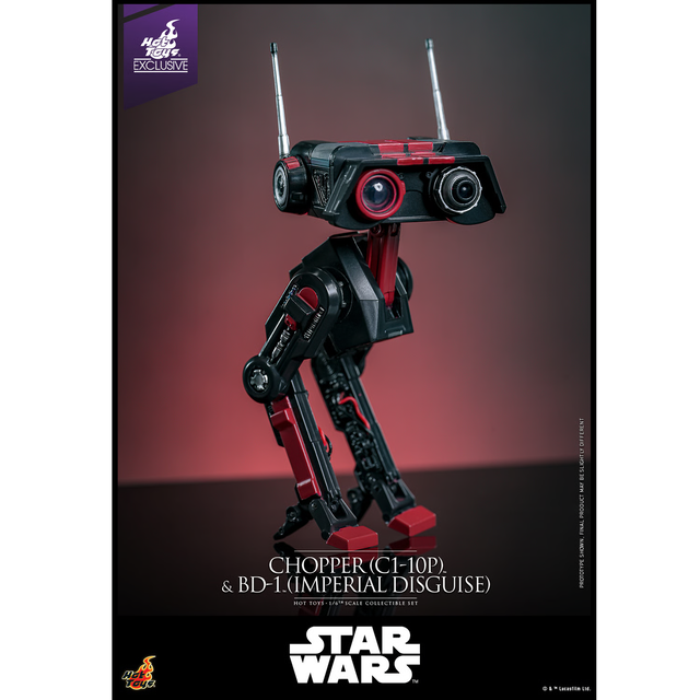Star Wars Chopper (C1-10P) & BD-1 (Imperial Disguise) Hot Toys Exclusive