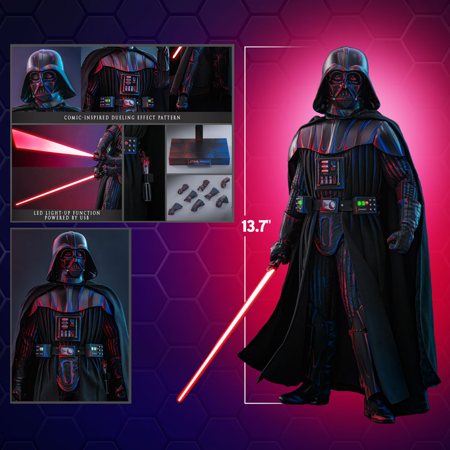 Star Wars Movie Masterpiece Darth Vader (Dueling Effect Version) Hot Toys Exclusive 35cm