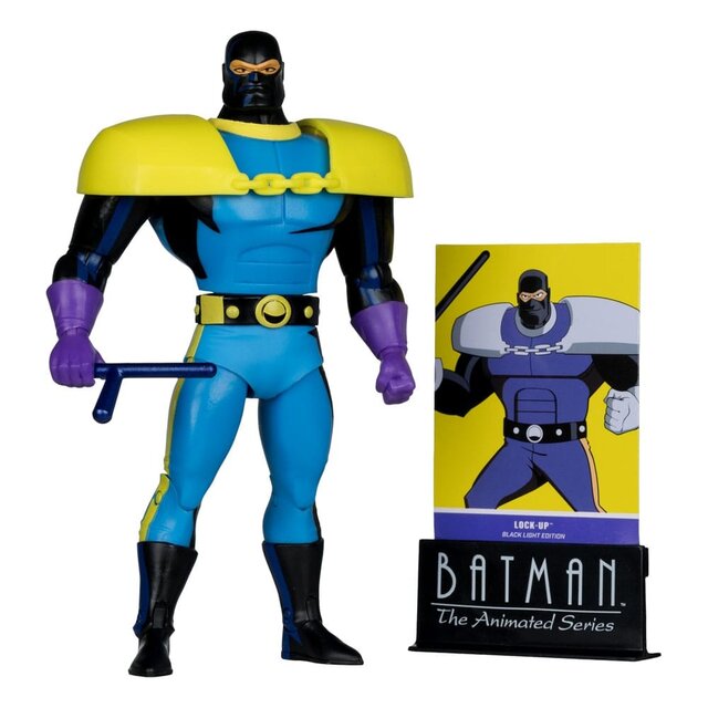 DC Direct Batman: The Animated Series Lock-Up Black Light Edition (Gold Label) 15cm