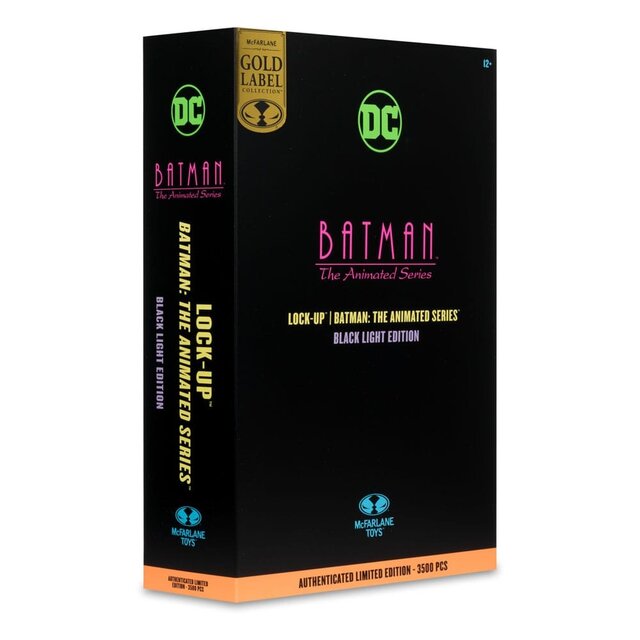 DC Direct Batman: The Animated Series Lock-Up Black Light Edition (Gold Label) 15cm