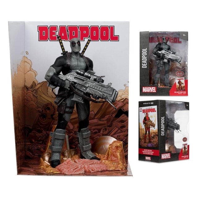 Marvel Collection PVC Statue 1/6 Deadpool (Deadpool #1) Grey Suit Chase 27cm
