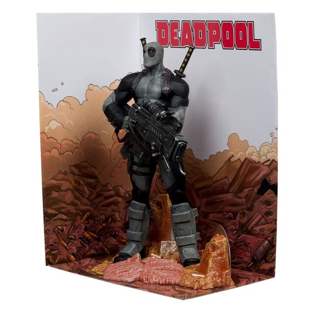 Marvel Collection PVC Statue 1/6 Deadpool (Deadpool #1) Grey Suit Chase 27cm