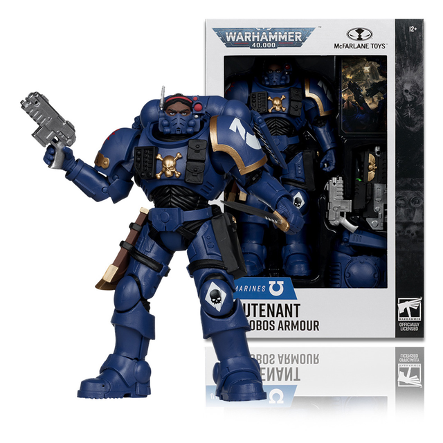 Warhammer 40K Ultramarines Lieutenant in Phobos Armor Action Figure 18cm