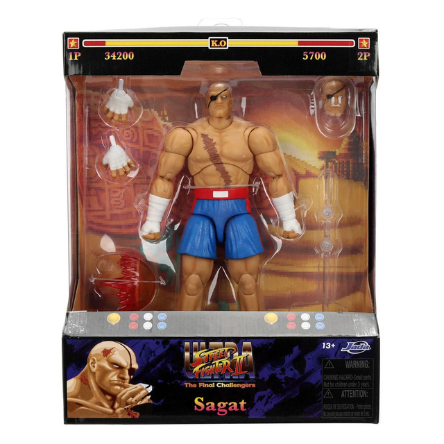 Ultra Street Fighter II: The Final Challengers Action Figure 1/12 Sagat 19cm