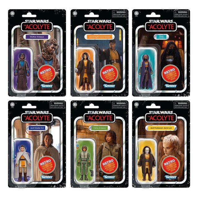 Star Wars: the Acolyte Retro Collection Action Figure 6-Pack 10cm
