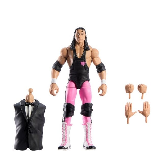 WWE WrestleMania Elite Collection Bret "Hit Man" Hart Action Figure 15cm