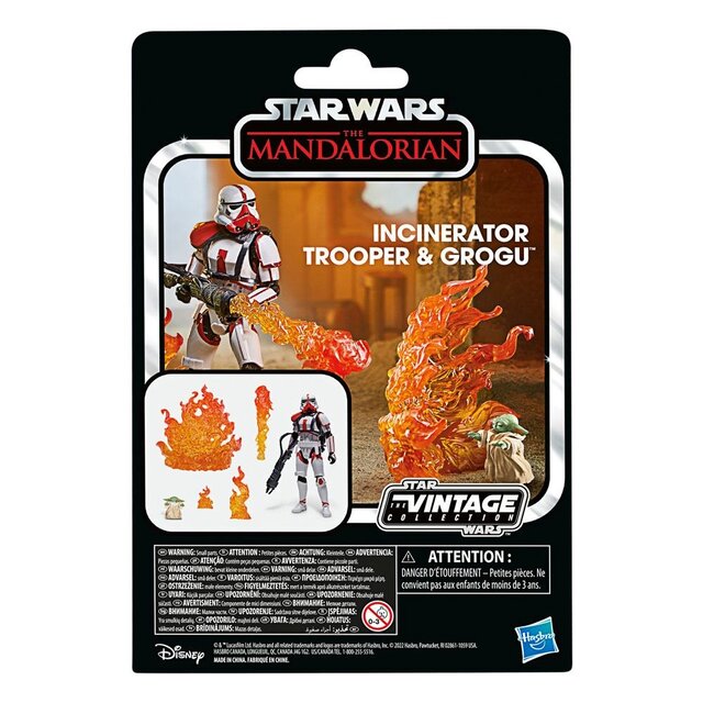 Star Wars: The Mandalorian Vintage Collection Incinerator Trooper & Grogu Deluxe 10cm