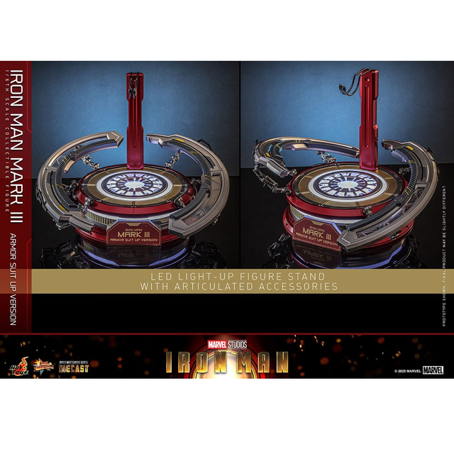 Iron Man Movie Masterpiece Diecast Action Figure 1/6 Iron Man Mark III (Armor Suit Up Version) 32cm Iron Man Movie Masterpiece Diecast Action Figure 1/6 Iron Man Mark III (Armor Suit Up Version) 32cm