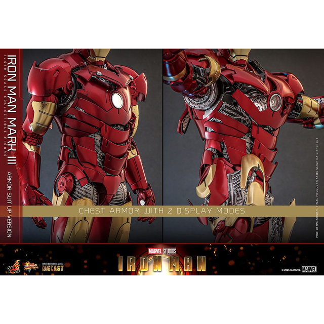 Iron Man Movie Masterpiece Diecast Action Figure 1/6 Iron Man Mark III (Armor Suit Up Version) 32cm Iron Man Movie Masterpiece Diecast Action Figure 1/6 Iron Man Mark III (Armor Suit Up Version) 32cm