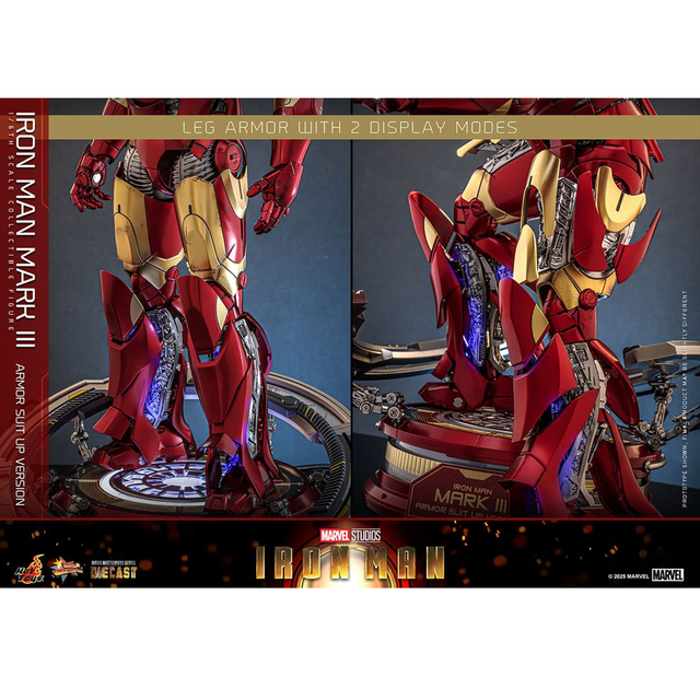Iron Man Movie Masterpiece Diecast Action Figure 1/6 Iron Man Mark III (Armor Suit Up Version) 32cm Iron Man Movie Masterpiece Diecast Action Figure 1/6 Iron Man Mark III (Armor Suit Up Version) 32cm