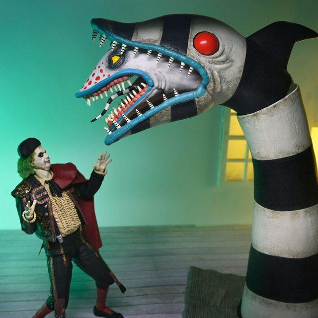 Beetlejuice Beetlejuice Action Figure 2 Pack Ultimate "Matador" Beetlejuice and Sandworm 18cm Beetlejuice Beetlejuice Action Figure 2 Pack Ultimate "Matador" Beetlejuice and Sandworm 18cm