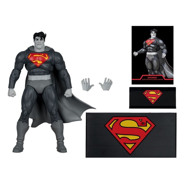 DC Multiverse Superman (The Dark Knight Returns) (Black & White Accent Edition) (Gold Label) 18cm DC Multiverse Superman (The Dark Knight Returns) (Black & White Accent Edition) (Gold Label) 18cm