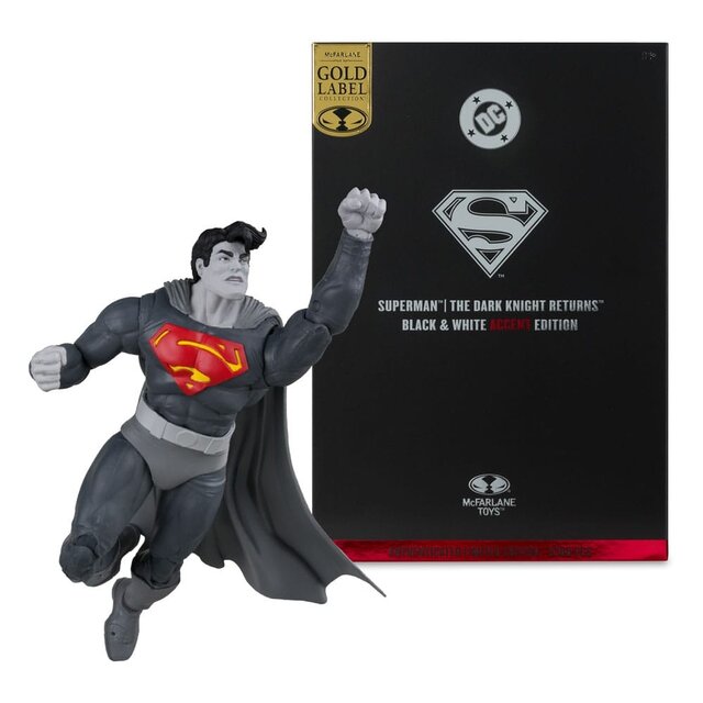 DC Multiverse Superman (The Dark Knight Returns) (Black & White Accent Edition) (Gold Label) 18cm DC Multiverse Superman (The Dark Knight Returns) (Black & White Accent Edition) (Gold Label) 18cm
