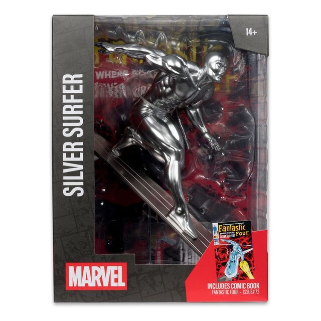 Marvel Collection PVC Statue 1/6 Silver Surfer (Fantastic Four #72) 25cm Marvel Collection PVC Statue 1/6 Silver Surfer (Fantastic Four #72) 25cm