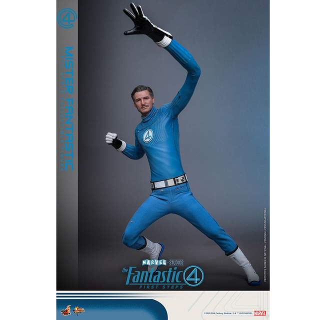 The Fantastic Four: First Steps Movie Masterpiece Action Figure 1/6 Mister Fantastic & H.E.R.B.I.E. 30cm