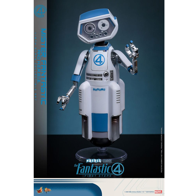 The Fantastic Four: First Steps Movie Masterpiece Action Figure 1/6 Mister Fantastic & H.E.R.B.I.E. 30cm