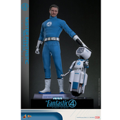 The Fantastic Four: First Steps Movie Masterpiece Action Figure 1/6 Mister Fantastic & H.E.R.B.I.E. 30cm