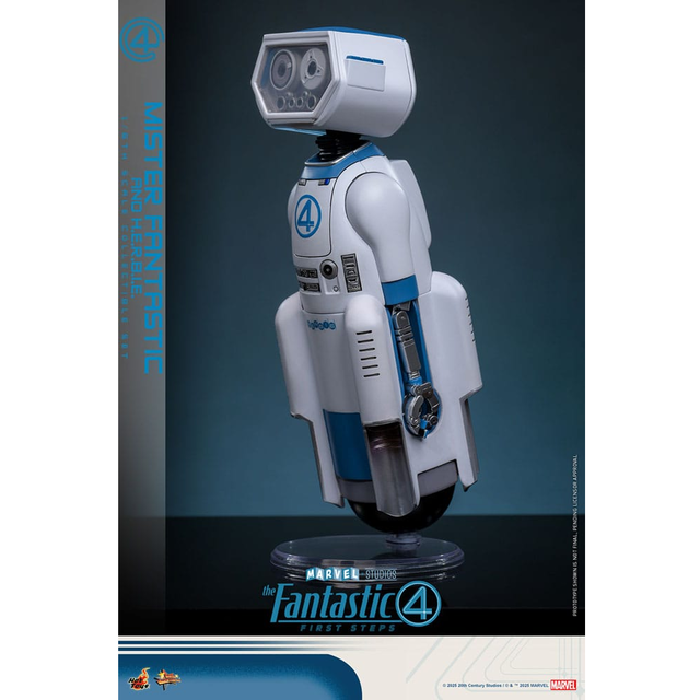 The Fantastic Four: First Steps Movie Masterpiece Action Figure 1/6 Mister Fantastic & H.E.R.B.I.E. 30cm