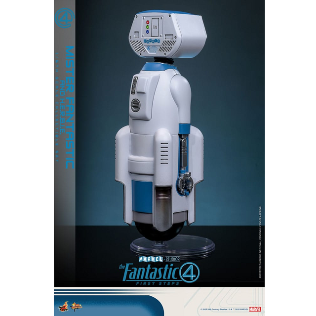 The Fantastic Four: First Steps Movie Masterpiece Action Figure 1/6 Mister Fantastic & H.E.R.B.I.E. 30cm