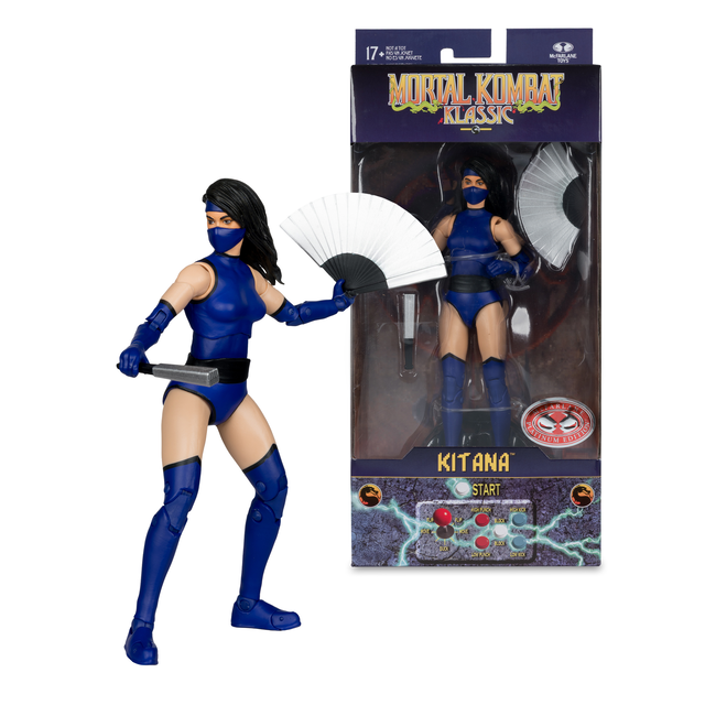 Kitana (Mortal Kombat Klassic) Action Figure (Red Platinum) 18cm