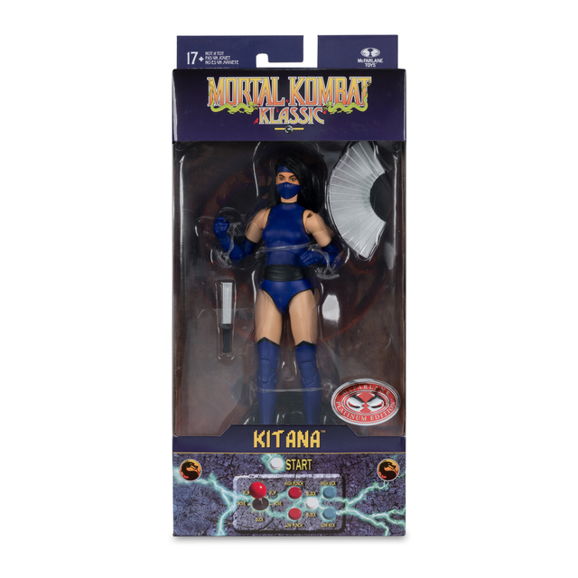 Kitana (Mortal Kombat Klassic) Action Figure (Red Platinum) 18cm