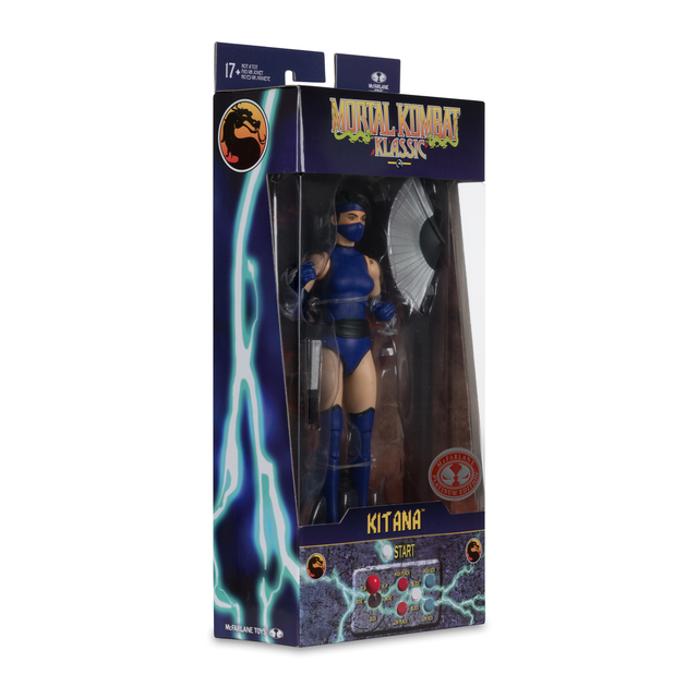 Kitana (Mortal Kombat Klassic) Action Figure (Red Platinum) 18cm