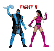 Sub-Zero vs Mileena (Mortal Kombat Klassic) Deluxe 2-Pack Action Figures 18cm