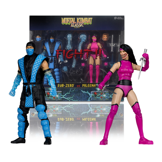 Sub-Zero vs Mileena (Mortal Kombat Klassic) Deluxe 2-Pack Action Figures 18cm