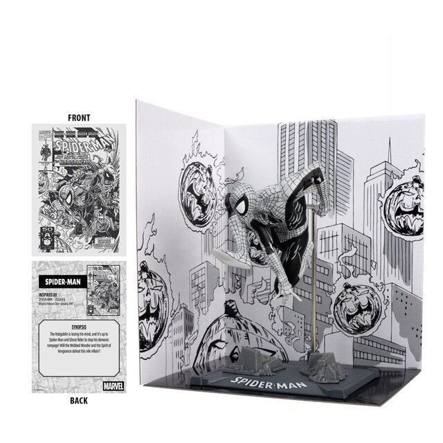 Marvel Collection PVC Statue 1/10 Spider-Man Line Art (Spider-Man #6) Gold Label